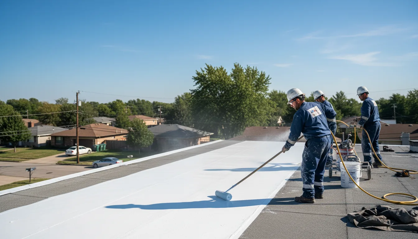 Commercial roof coating in Honeoye Falls, NY near me